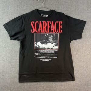 Scarface Movie‎ T-Shirt Tony Montana Graphic Print Black Large